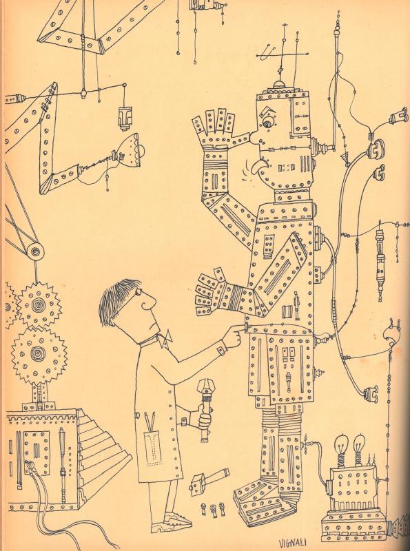 Seconda copertina di Gino Vignali, luglio-agosto 1955, anno III, n. 4
