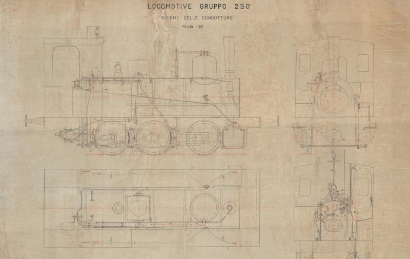Locomotive gruppo 230 - Insieme delle condutture
