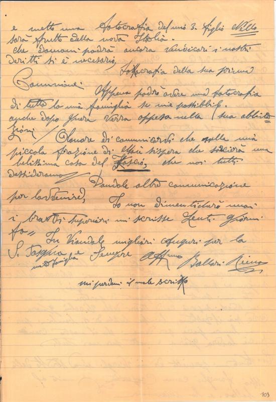 Lettera di Remo Ballarini inviata a Giovanni Ansaldo, p. 2, 2 - 4 - 1942