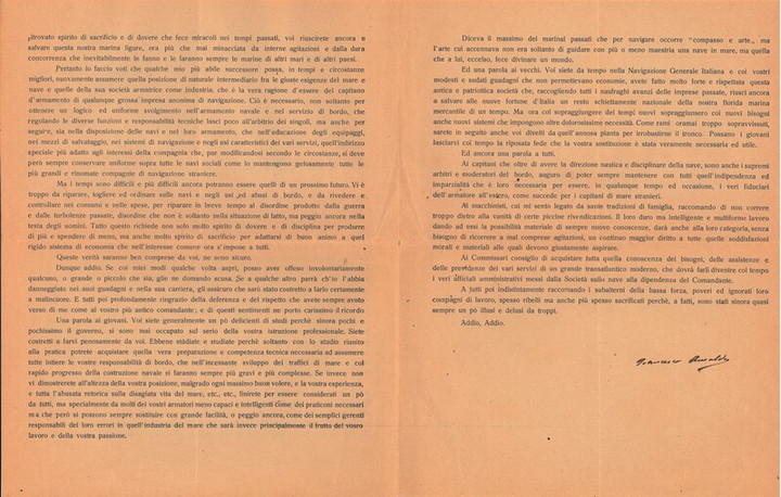 Commiato Francesco Ansaldo, 15-11-1922 (2)