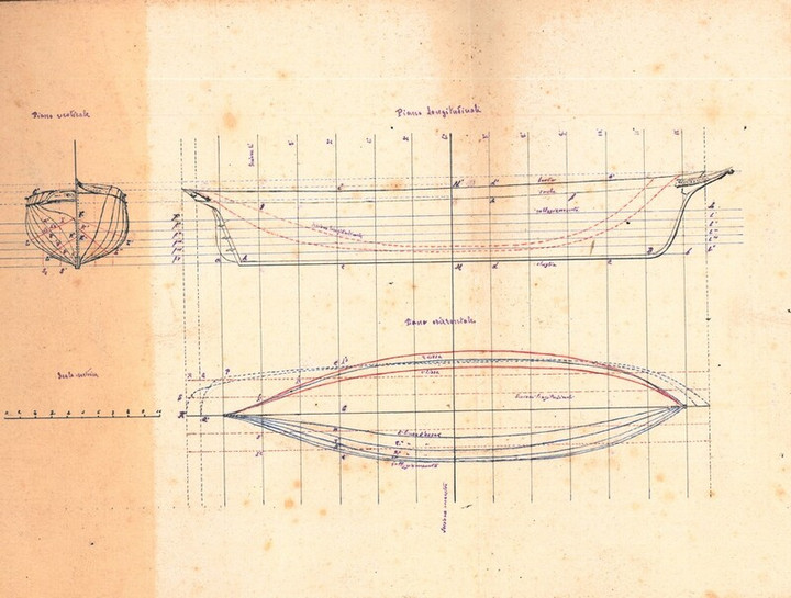 Manuale del Marino - Parte seconda - Della Nave, Disegno scafo nave
