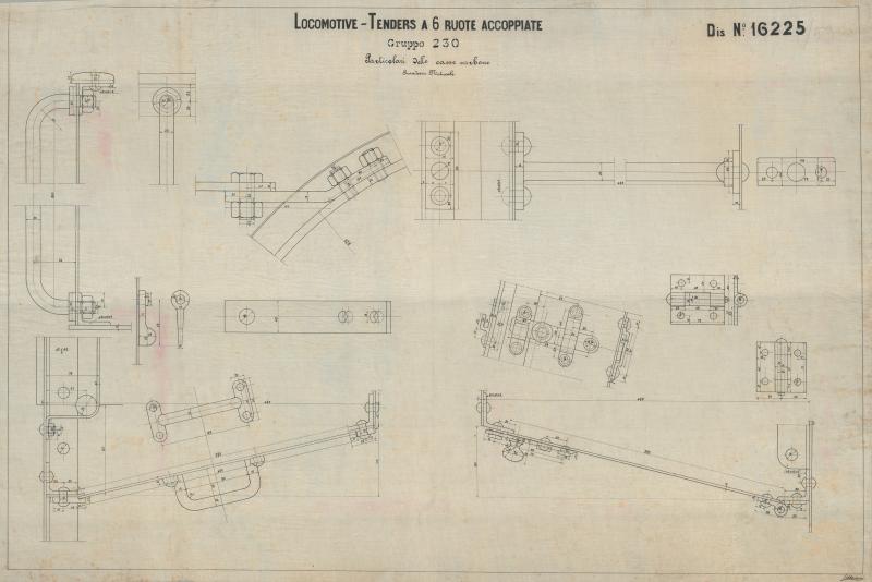 Locomotive gruppo 230 - Particolari delle casse carbone