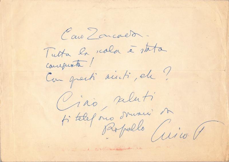 Minuta di lettera di Enrico Paulucci, s.d. ma 1959