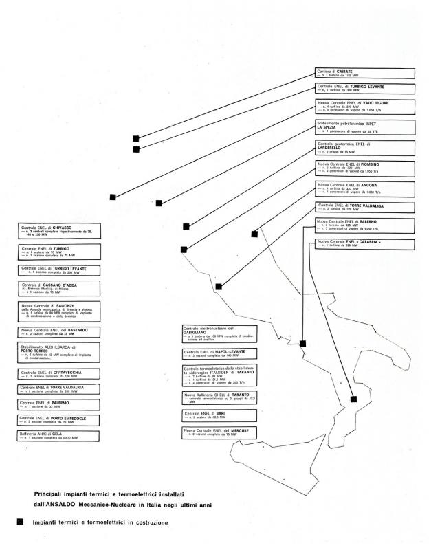 Panoramica degli impianti costruiti dalla Società Ansaldo, p. 5