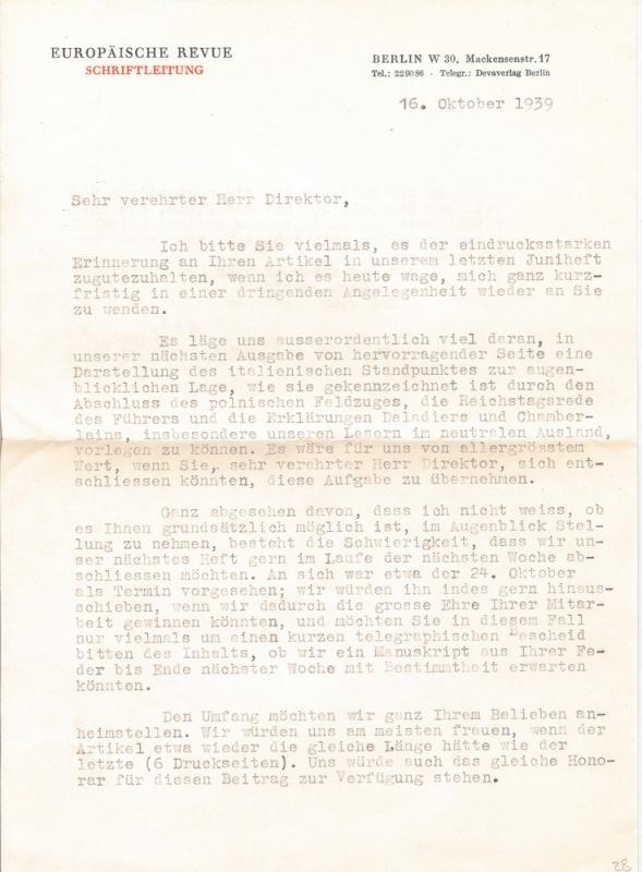 Lettera di J. Munch a Giovanni Ansaldo, 16-10-1939 (1)