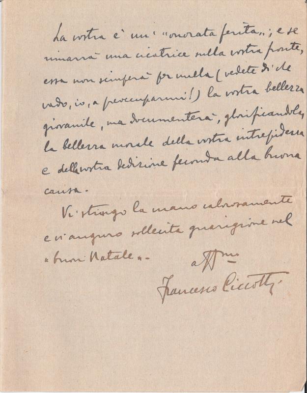 Lettera di Francesco Ciccotti a Giovanni Ansaldo, p. 2, 22 - 12 - 1923
