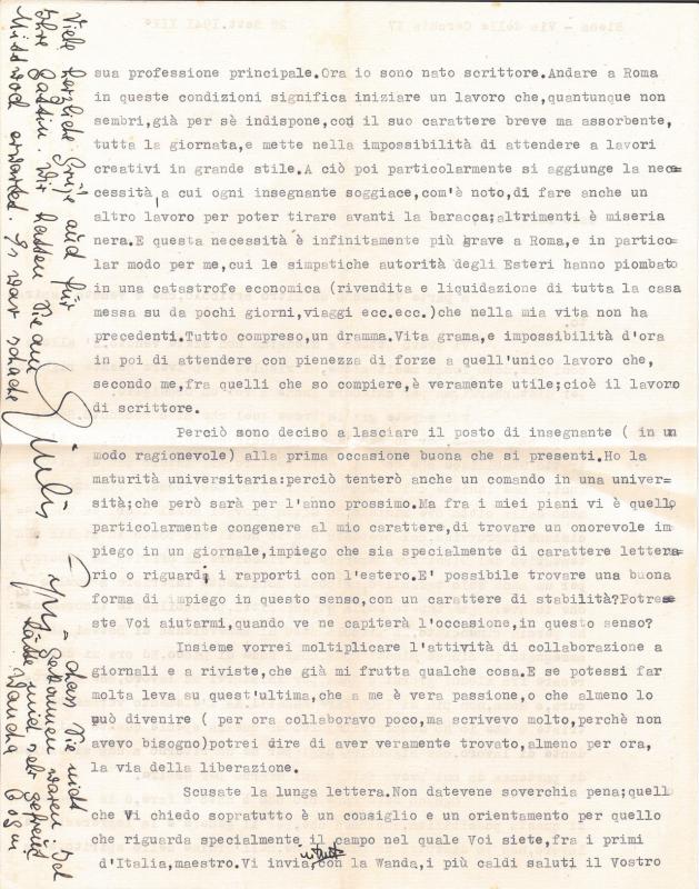 Lettera di Giulio Cogni a Giovanni Ansaldo, 28-09-1941 (2)
