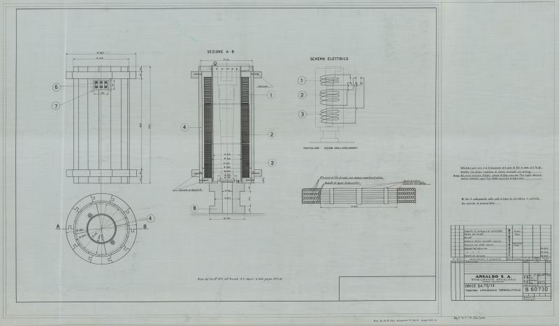 Tubatura apparecchio termoelettrico per obice da 75/13