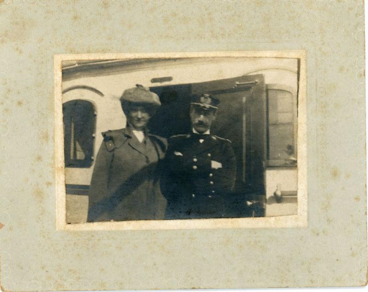 Ritratto del comandante Francesco Gerolamo Ansaldo e donna non identificata