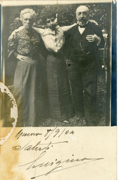 Domenico Ramorino e due donne non identificate