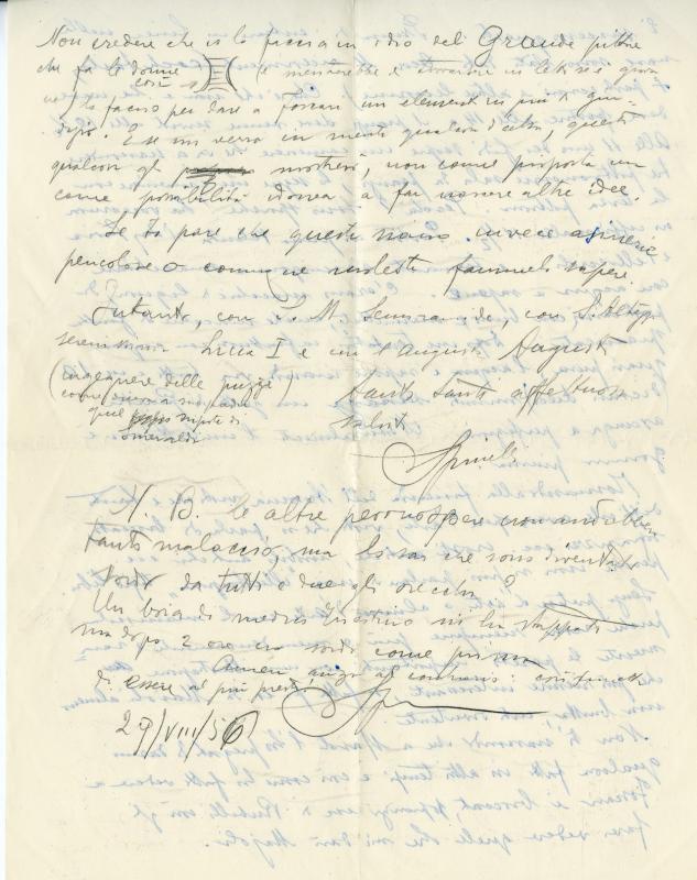 Lettera di Spinelli, 1956