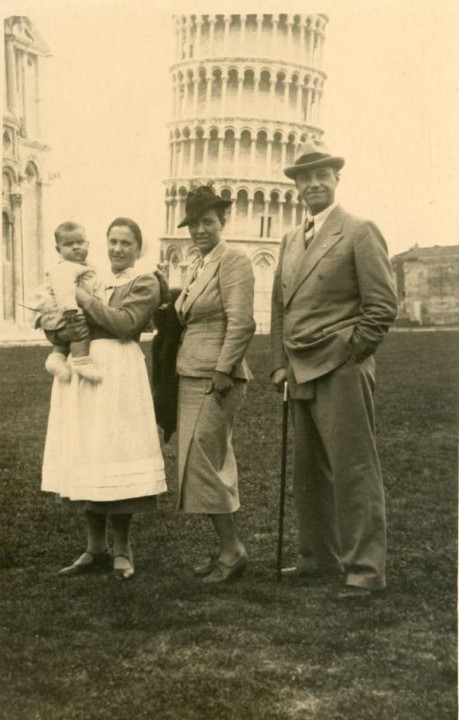Giovanni Ansaldo, Maria Luigia Boscoscuro e il figlio Giovanni Battista con la balia