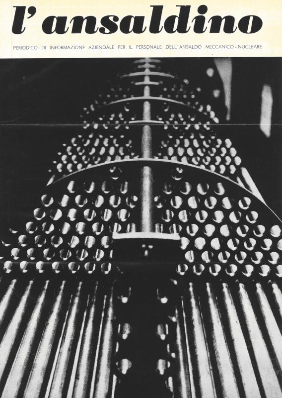 Copertina - Fascio tubiero per scambiatore di calore, L'Ansaldino, n. 1, anno XVII, 1970