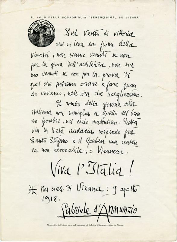 L'Illustrazione Italiana - numero speciale dedicato alla trasvolata su Vienna - p. 5