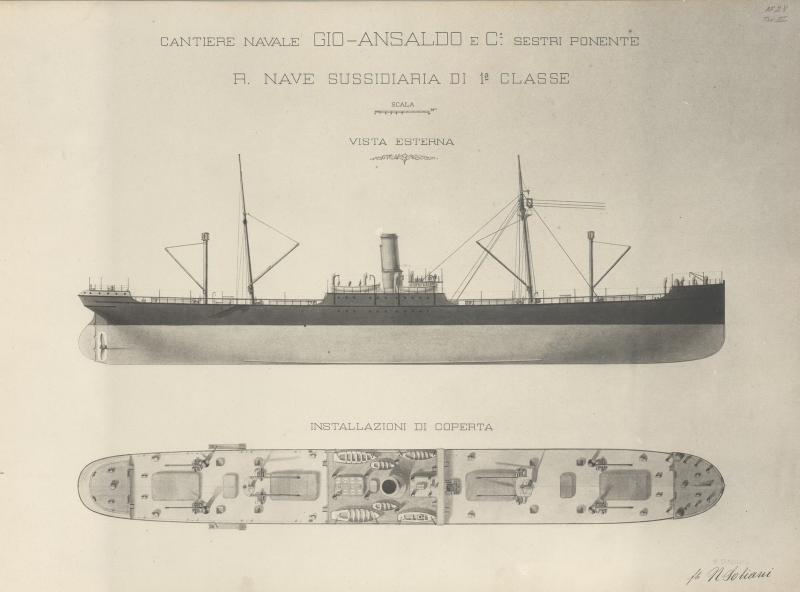 Nave sussidiaria di I classe - Progetto 28