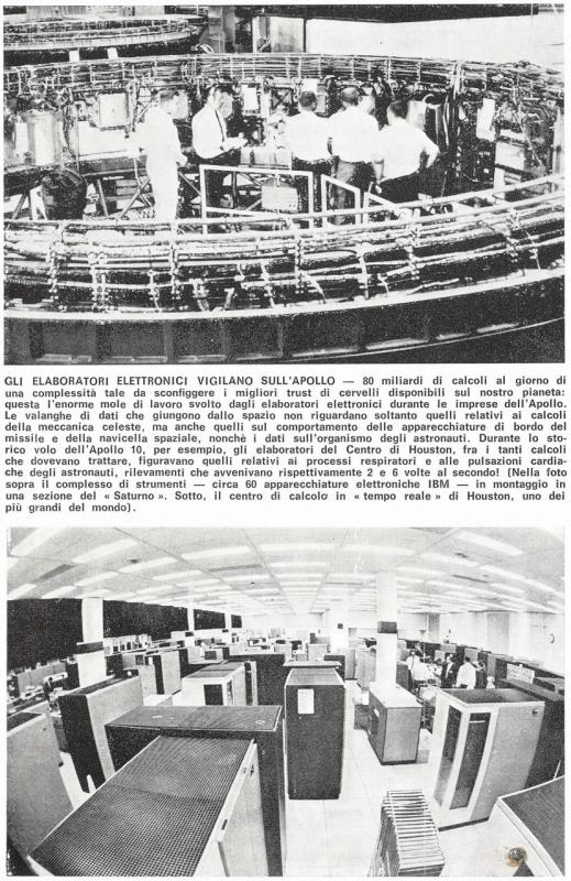 Gli elaboratori elettronici vigilano sull'Apollo, p. 12