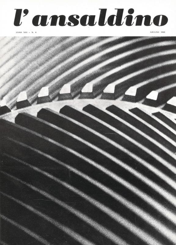 Copertina -  Corona dentata del pignone di prima riduzione per un turboriduttore marino da 32.500 cav. asse, L'Ansaldino, n. 6, anno XVI, 1969