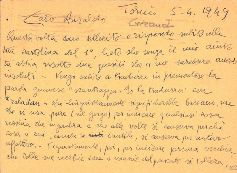Lettera di Giraud a Giovanni Ansaldo, 05-04-1949 (1)
