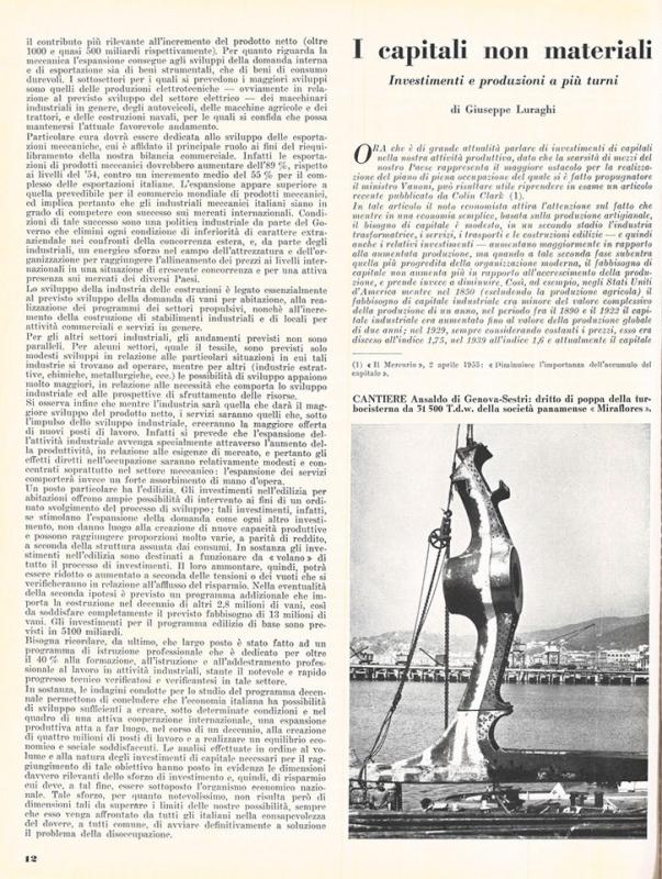 Editoriale di Ezio Vanoni, maggio-giugno 1955, anno III, n. 3, p. 12