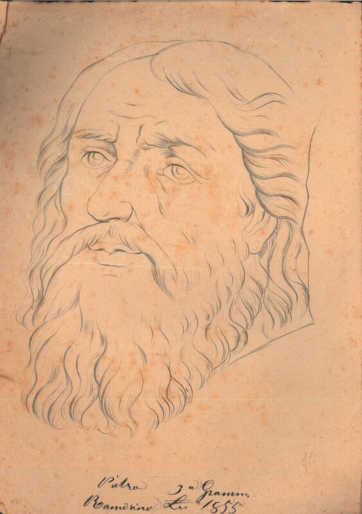 Pietro Ramorino, ritratto di uomo, 3° Grammatica, 1855