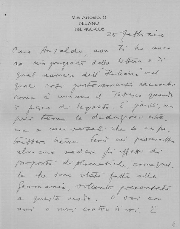 Lettera di Giulio Caprin a Giovanni Ansaldo, 28-02-1935 (1)