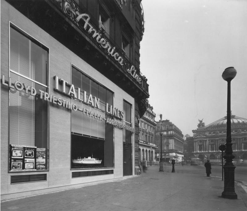 Uffici  Italia di navigazione -  Facciata -Parigi 1955