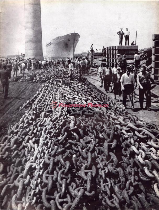 Andrea Doria (t/n) - pubblicazione a stampa - catene per ancora
