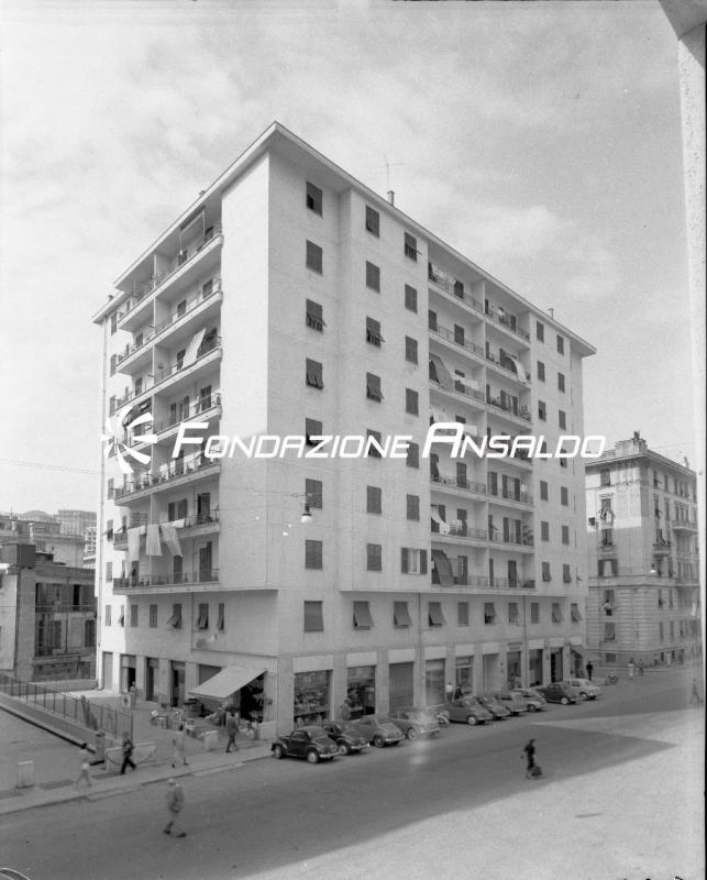 Genova - corso De Stefanis - costruzione nuovi caseggiati