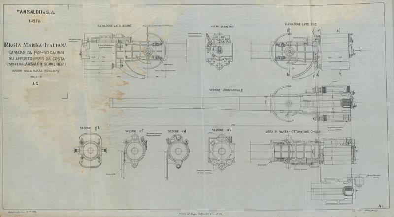 Cannone da 152/50 - massa oscillante