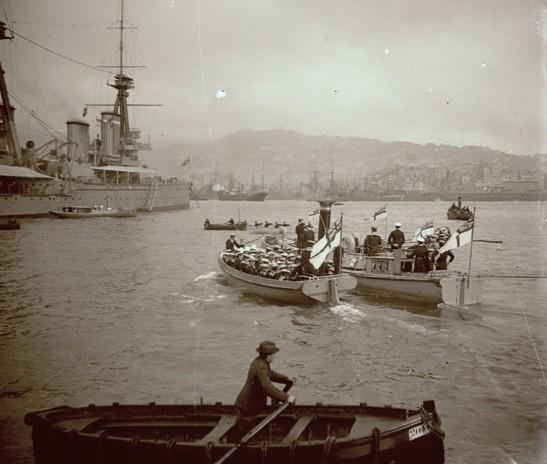 Genova - sbarco di marinai inglesi