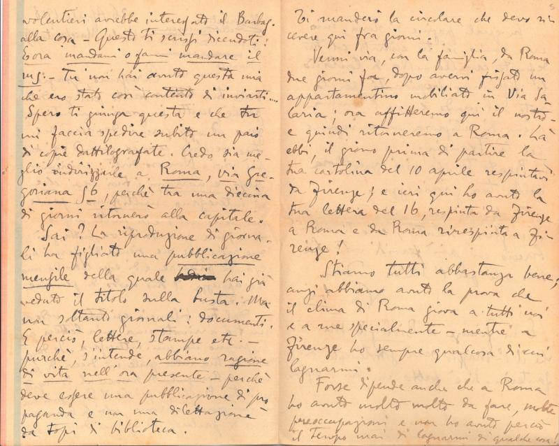 Lettera di Luigi Vamba a Giovanni Ansaldo, 26-04-1918 (2)