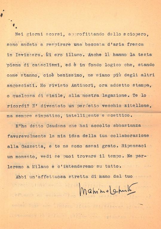 Lettera di Massimo Caputo a Giovanni Ansaldo, 23-03-1943 (4)