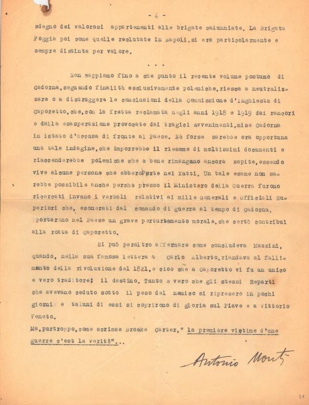 Il tragico anatema di Caporetto, di Antonio Monti, anni '30 del sec. XX (4)