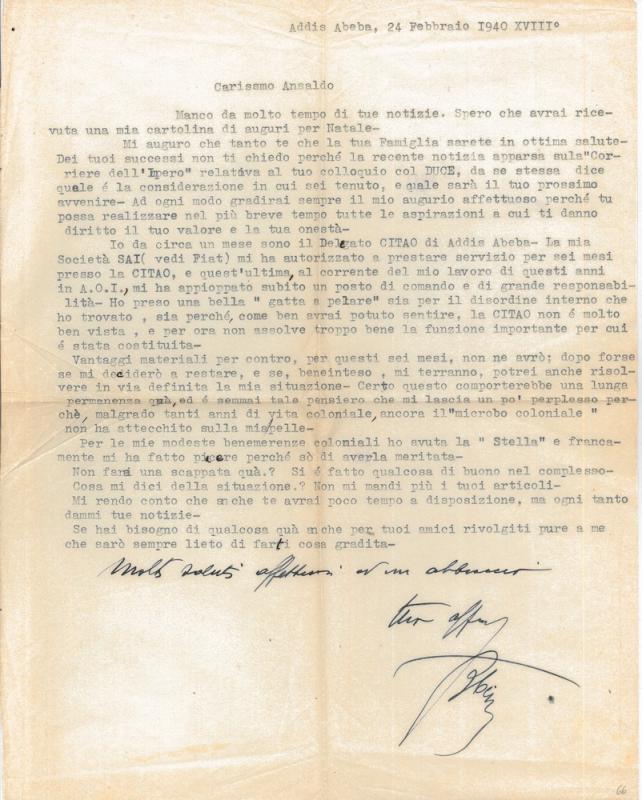 Lettera di Bruno Ceri a Giovanni Ansaldo, 24-02-1940 (1)