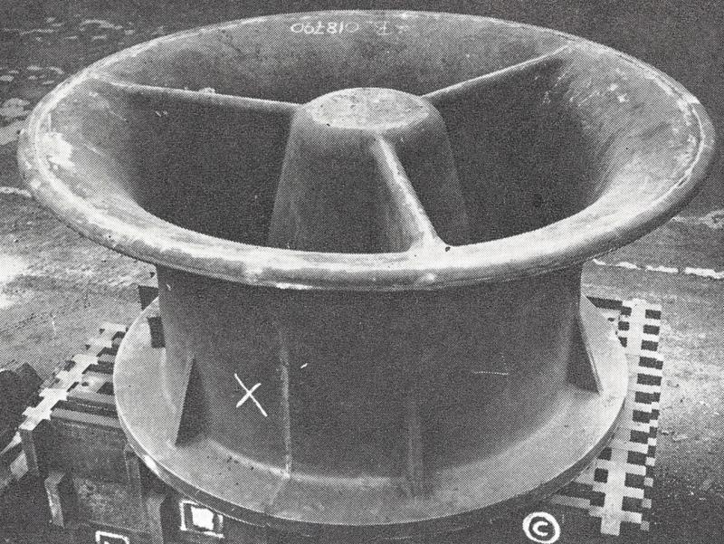 Campana di aspirazione fusa in ghisa "Ni-Resiste". Peso di 3360 Kg., p. 4