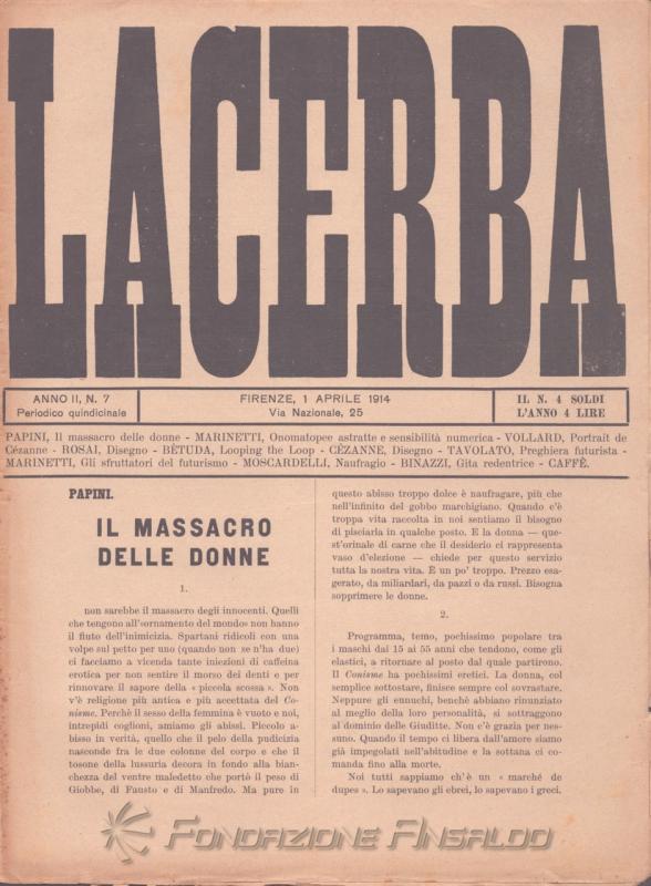 Lacerba, n. 7, 1914