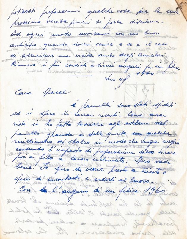 Zoncada - Minute di lettere 01, retro