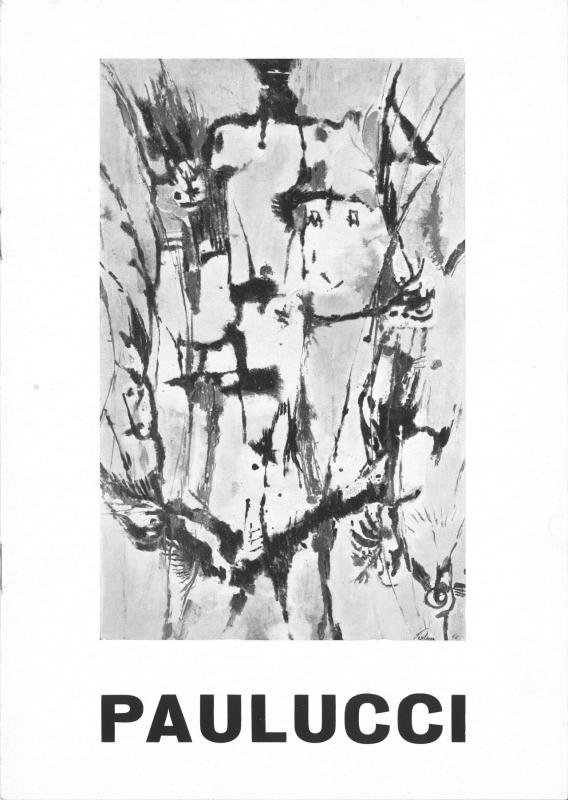 Paulucci - Copertina esposizione 1962 Portofino