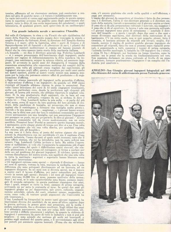 Il problema degli ingegneri di Alberto Mondini, luglio - agosto 1957, anno V, n. 4, p. 8