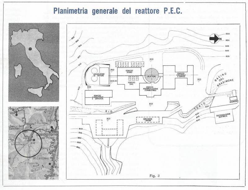 Planimetria generale del reattore P.E.C, p. 5