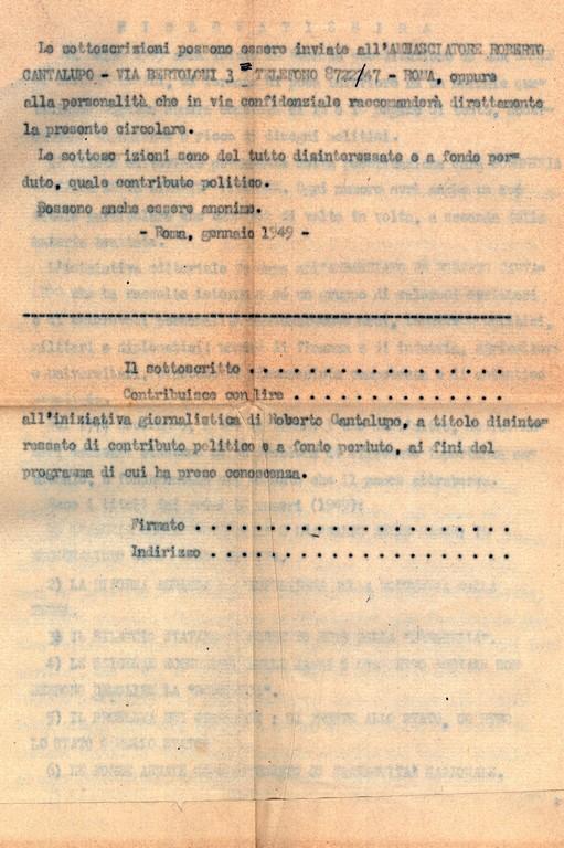 Fascicolo riservatissimo di Roberto Cantalupo a Giovanni Ansaldo, 01-1949 (4)