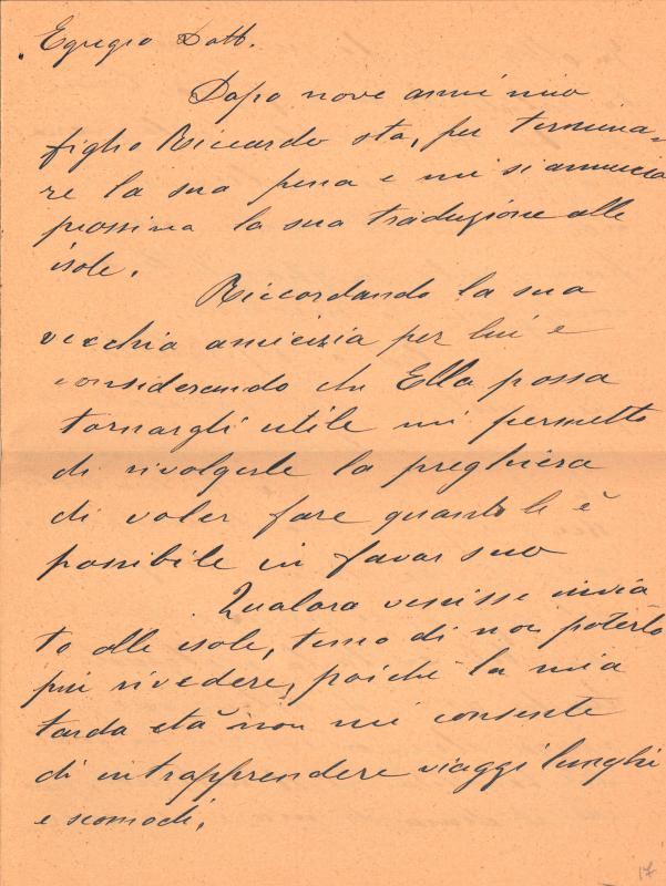 Lettera di Giuseppina Bauer a Giovanni Ansaldo, 29-10-1939 (1)