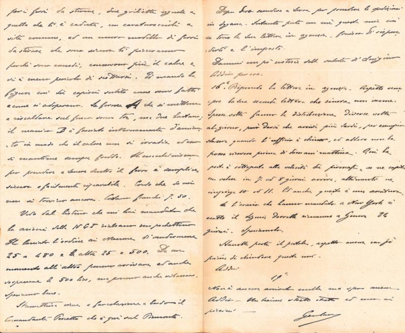 Lettera di Francesco Gerolamo Ansaldo alla moglie Emma Ramorino, 16-05-1904 (2)