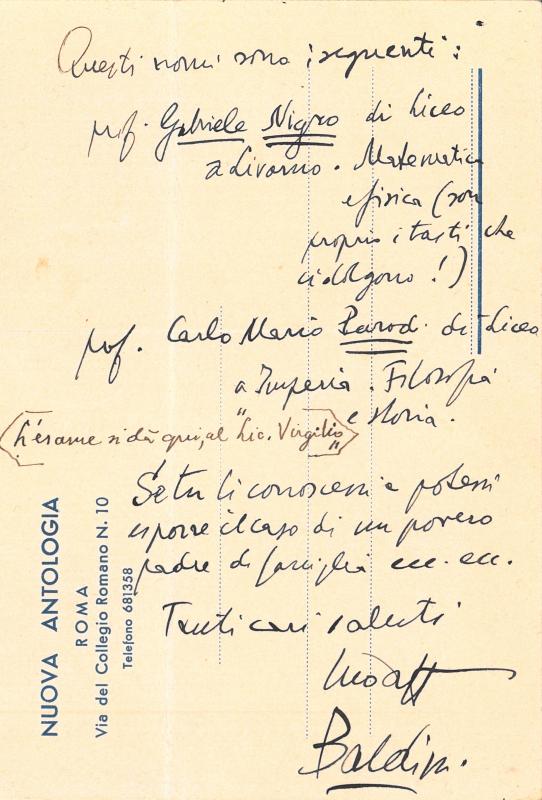 Lettera di Antonio Baldini a Giovanni Ansaldo, 25-06-1937 (2)