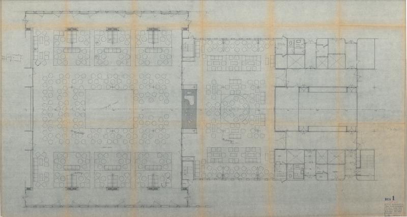 Michelangelo - Sala delle feste, soggiorno e galleria di prima classe - Pianta