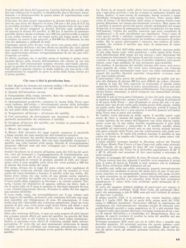 I primi satelliti artificiali terrestri di Glauco Partel, luglio - agosto 1956, anno IV, n. 4, p. 15