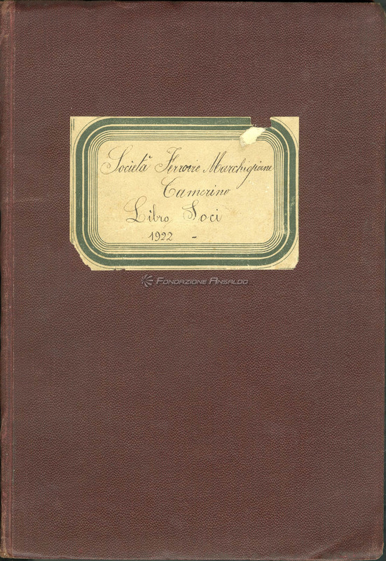 Ferrovie Marchigiane - Libro soci