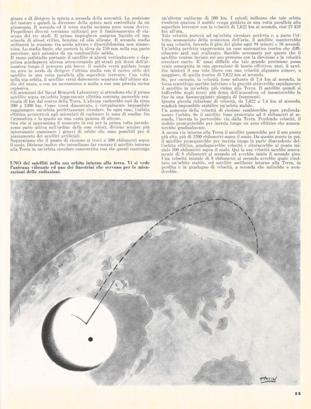 I primi satelliti artificiali terrestri di Glauco Partel, luglio - agosto 1956, anno IV, n. 4, p. 13