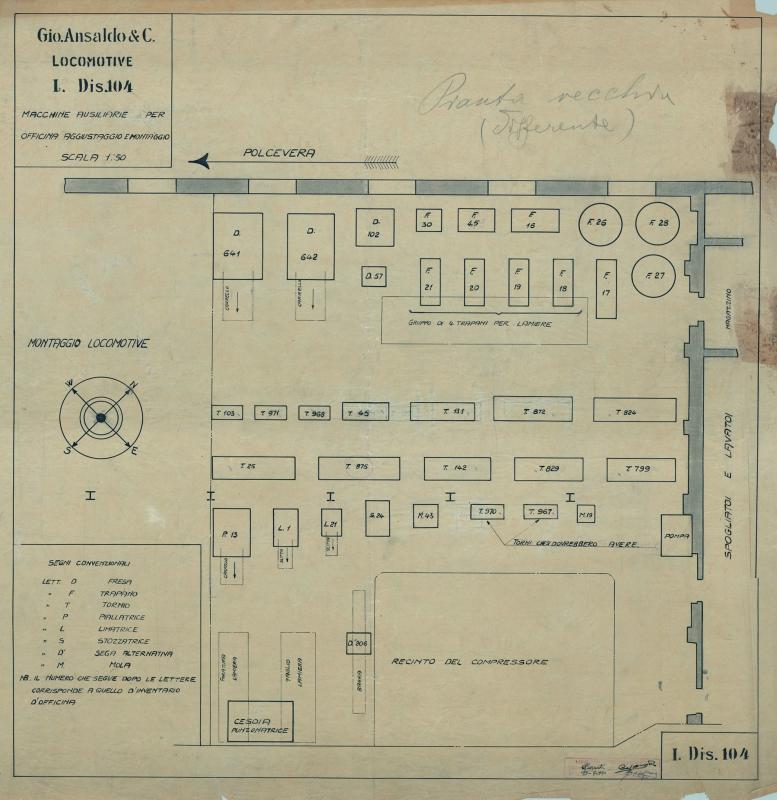 Locomotive - Macchine ausiliarie per officina aggiustaggio e montaggio
