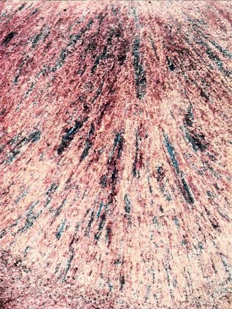 Macrofotografia di una saldatura ad arco sommerso, appaiono solo dei cristalli primari,  maggio 1954, anno II, n. 3 - p. 51